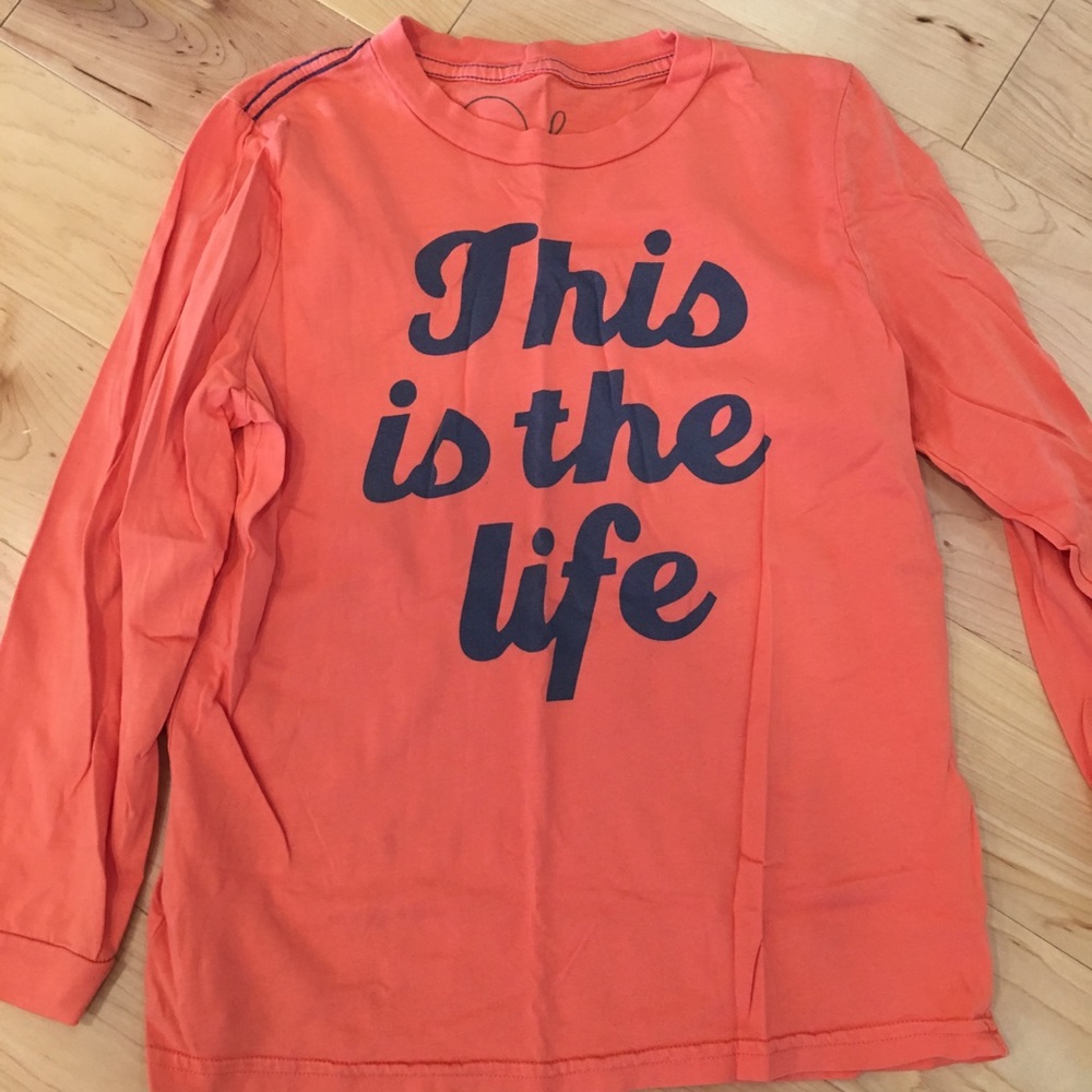 Sz 8 Orange long sleeve T
